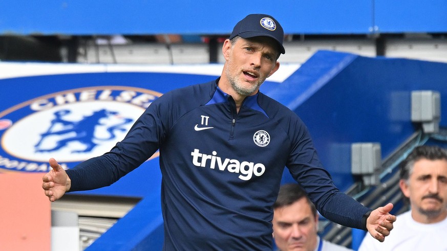 Chelsea v West Ham United - Premier League - Stamford Bridge Chelsea s Manager Thomas Tuchel during the match at Stamford Bridge EDITORIAL USE ONLY No use with unauthorised audio, video, data, fixture ...