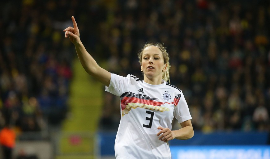 Kathrin Hendrich erzielte in der Vorbereitung zur WM ein Tor gegen Schweden.
