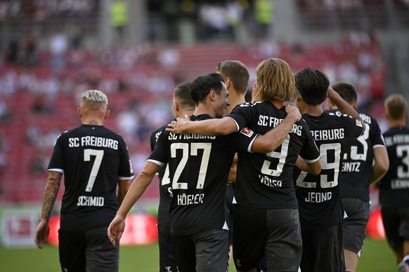 Die Freiburger jubelten gegen Aufsteiger Stuttgart.