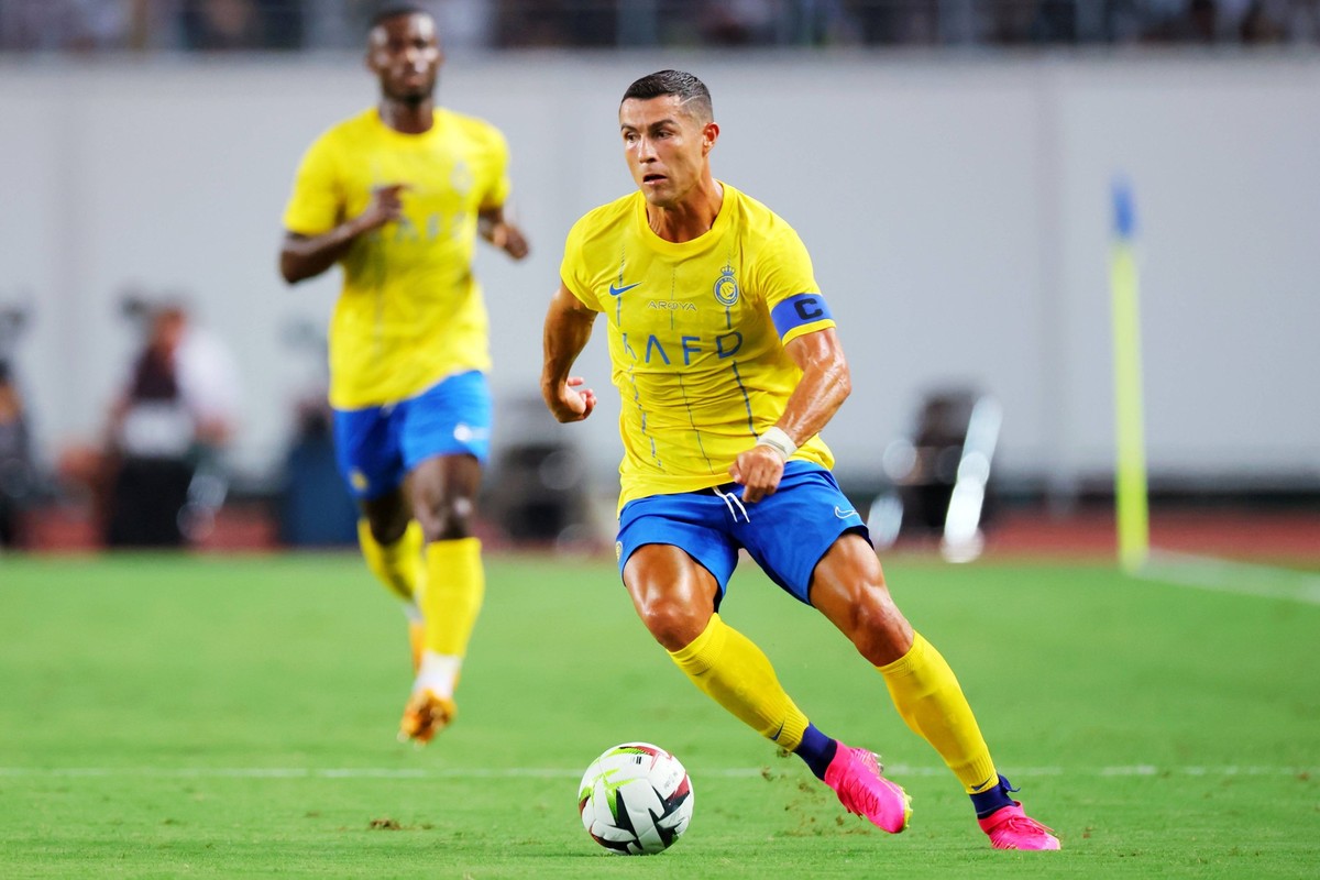 Cristiano Ronaldo Al-Nassr, JULY 25, 2023 - Football / Soccer : Friendly match between Paris Saint-Germain 0-0 Al-Nassr FC at Yanmar Stadium Nagai in Osaka, Japan. Noxthirdxpartyxsales PUBLICATIONxNOT ...
