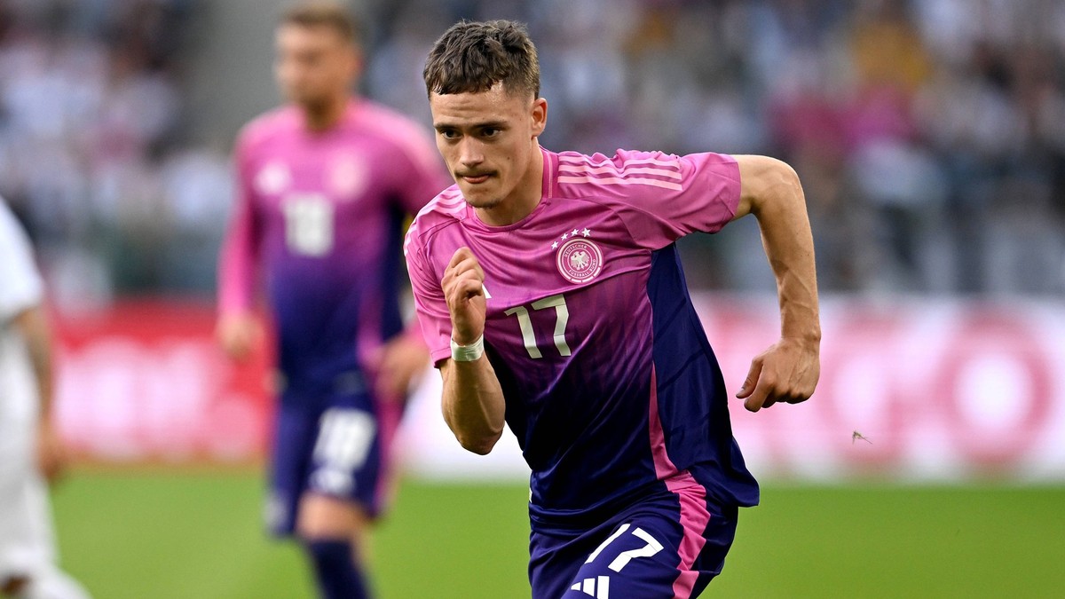 FUSSBALL EM 2024 Vorbereitung Testspiel in Moenchengladbach Deutschland - Griechenland 07.06.2024 Florian Wirtz Deutschland *** FOOTBALL EURO 2024 preparation test match in Moenchengladbach Germany Gr ...