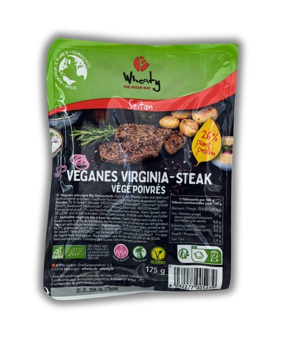 Das vegane Virginia-Steak enthält zwar keine Zusatzstoffe oder zugesetzten Aromen, schneidet aber dennoch ziemlich schlecht ab.