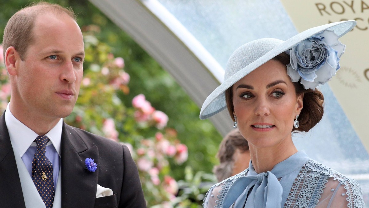 18.06.2019, Ascot, Windsor, GBR - Portrait of HRH Prince William and his wife Catherine, Duchess of Cambridge. Ascot racecourse. (Kate Middleton, Herzogin Kate, Portrait, Portraet, Royals, Prinz Willi ...