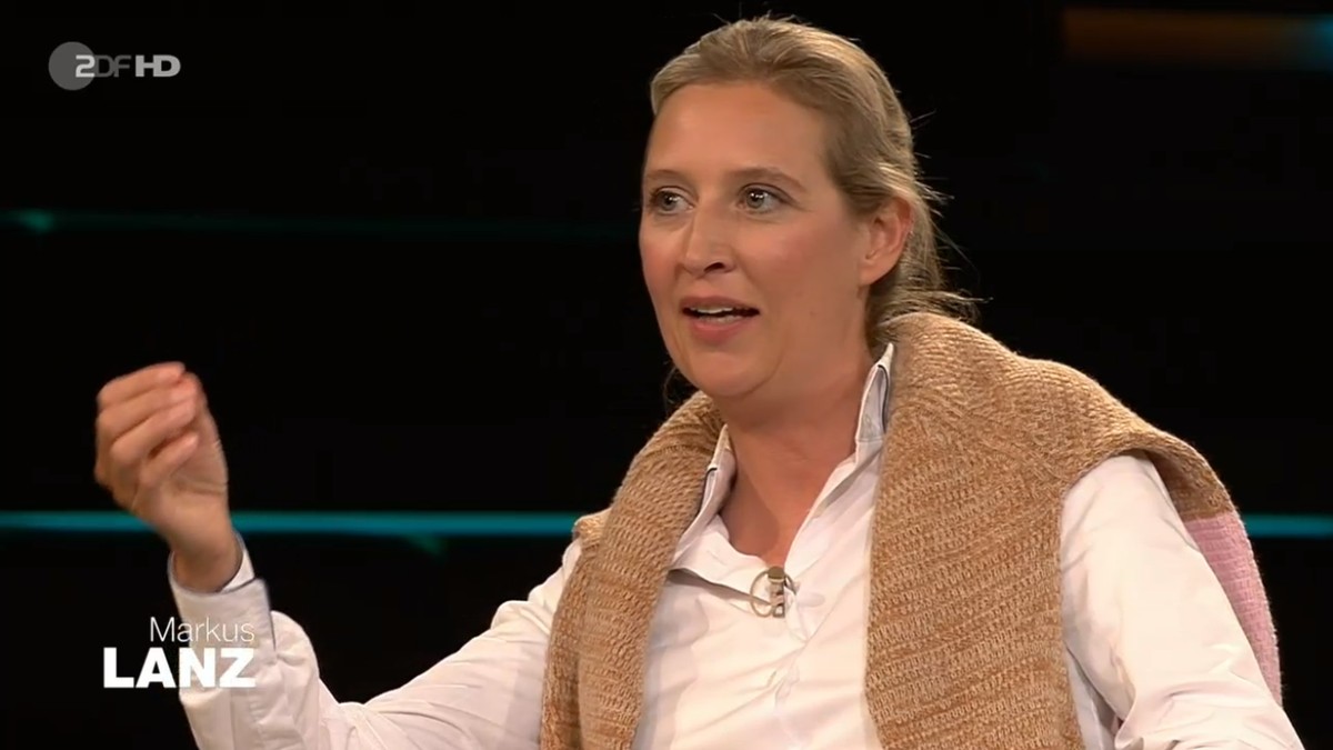 "Markus Lanz" lässt Alice Weidel nicht alles durchgehen "Es war eben schon falsch"