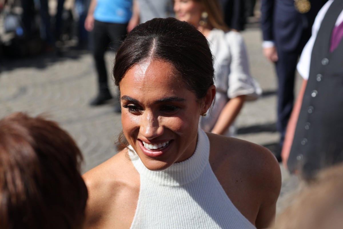 . 06/09/2022. Dusseldorf, Germany. Prince Harry and Meghan Markle, the Duke and Duchess of Sussex, at the Invictus Games one year to go event in Dusseldorf, Germany. PUBLICATIONxINxGERxSUIxAUTxHUNxONL ...