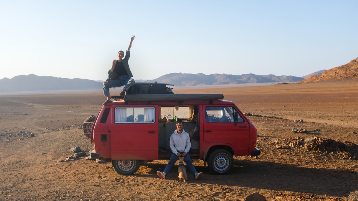 Zoë und Merlin sind mit ihrem Camper-Van von Nord- nach Südafrika gefahren.
