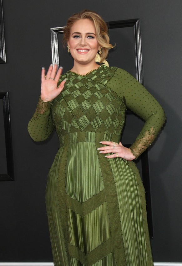 February 12, 2017 - Los Angeles, CA, United States - 12 February 2017 - Los Angeles, California - Adele. 59th Annual GRAMMY Awards held at the Staples Center. Photo Credit: AdMedia Los Angeles United  ...