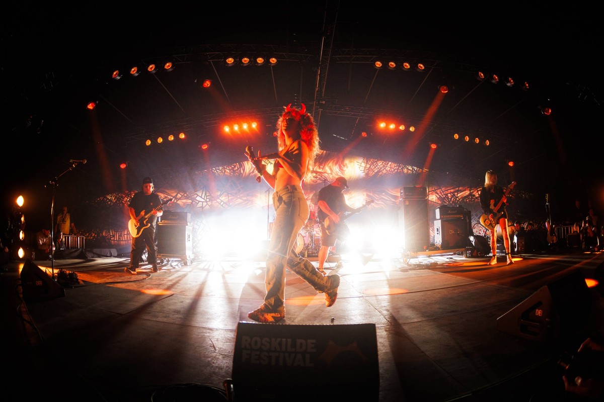 Gel live at Roskilde Festival 2024 Roskilde, Denmark. 04th, July 2024. The American hardcore punk Gel performs a live concert during the Danish music festival Roskilde Festival 2024 in Roskilde. Here  ...
