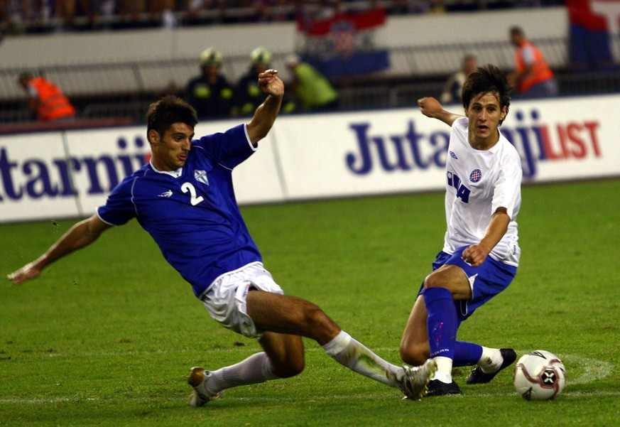 Kalinic (r.) im Trikot von Hajduk Split.