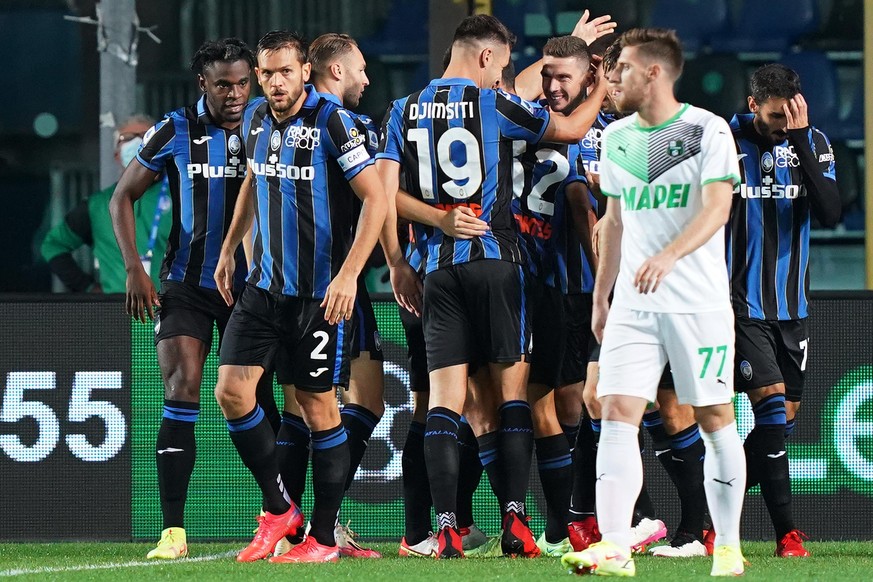Atalanta Bergamo gegen vs Sassuolo - Italian Serie A Football Championship 2021/2022