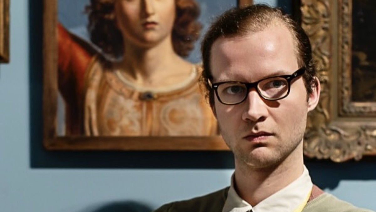 Carl Brandi führt schlecht gelaunt durch das Düsseldorfer Museum Kunstpalast .