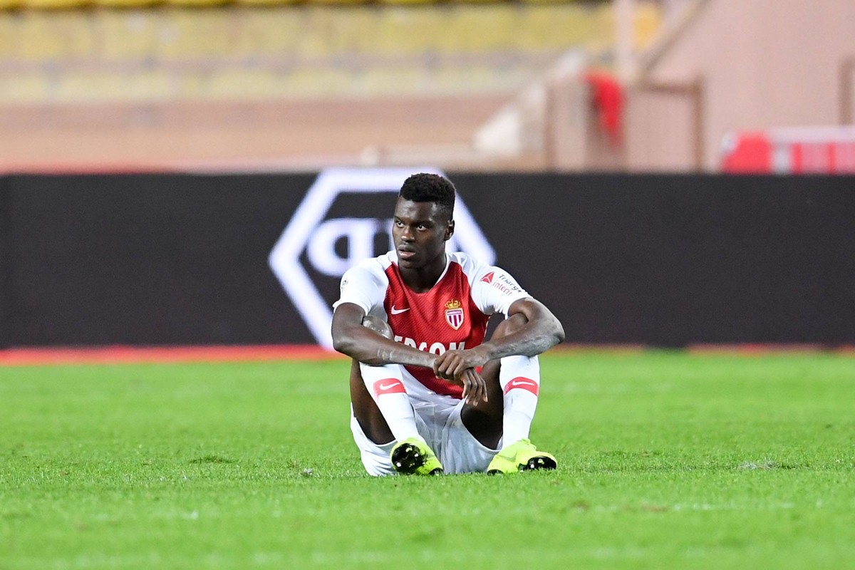 32 BENOIT BADIASHILE (MONA) - DECEPTION FOOTBALL : Monaco vs Montpellier - Ligue 1 Conforama - 01/12/2018 FEP/Panoramic PUBLICATIONxNOTxINxFRAxITAxBEL