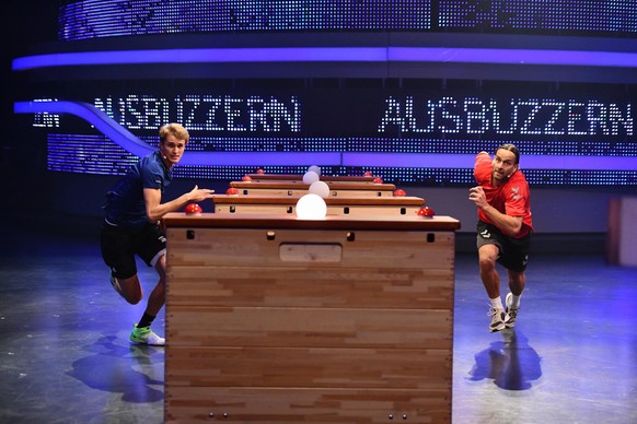 Alexander Zverev und Silvio Heinevetter traten auf ProSieben gegeneinander an.