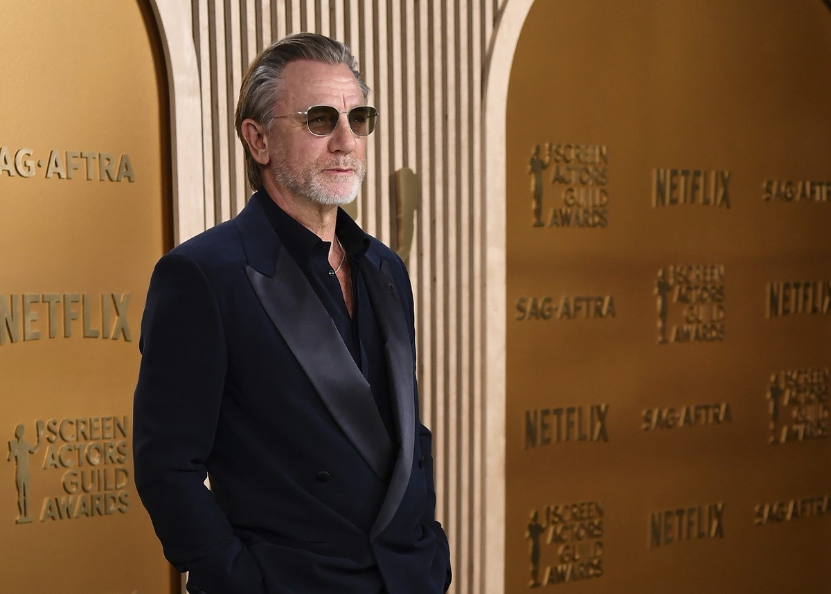 23.02.2025, USA, Los Angeles: Daniel Craig kommt zur Verleihung der 31. jährlichen Screen Actors Guild Awards (SAG) ins Shrine Auditorium in Los Angeles. Foto: Richard Shotwell/Invision via AP/dpa +++ ...