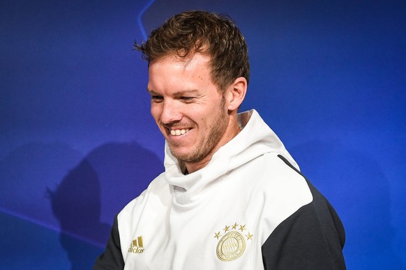 March 7, 2023, Munich, France, Germany: Julian NAGELSMANN of Bayern Munich during a FC Bayern Munich press conference, PK, Pressekonferenz at Allianz Arena Stadium on March 07, 2023 in Munich, Germany ...