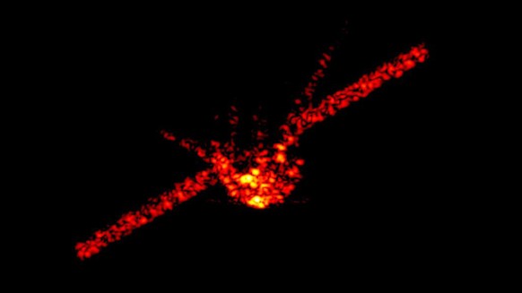 In this picture picture released by Fraunhofer Institute FHR, the shape of China&#039;s falling space station Tiangong-1 can be seen in this radar image from the Fraunhofer Institute for High Frequenc ...