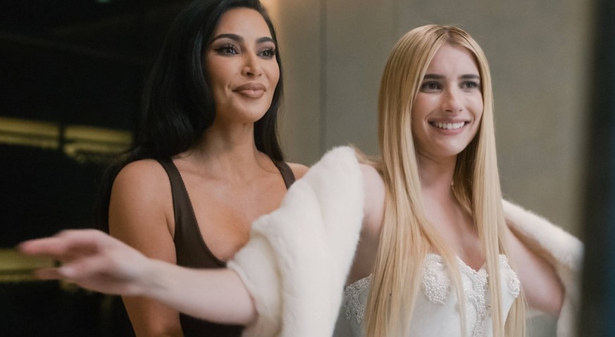 Kim Kardashian and Emma Roberts USA. Kim Kardashian and Emma Roberts in the CFX Network/Hulu new series : American Horror Story - Delicate - Ep2 2023. Plot: After multiple failed attempts of IVF, actr ...