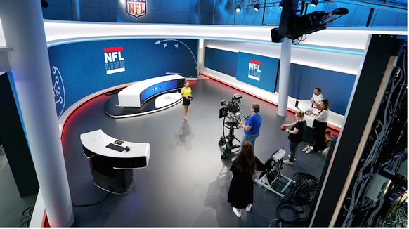 RTL hat die Arbeit in seinem neuen NFL-Studio zwei Wochen lang geprobt.