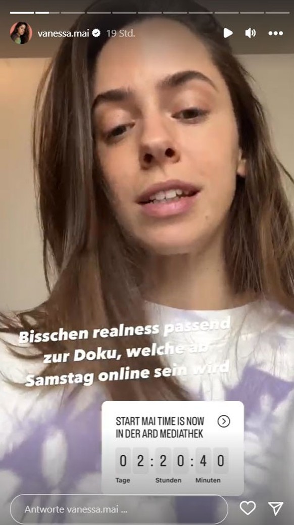 Vanessa Mai bereitet ihre Fans auf die kommende Doku vor.