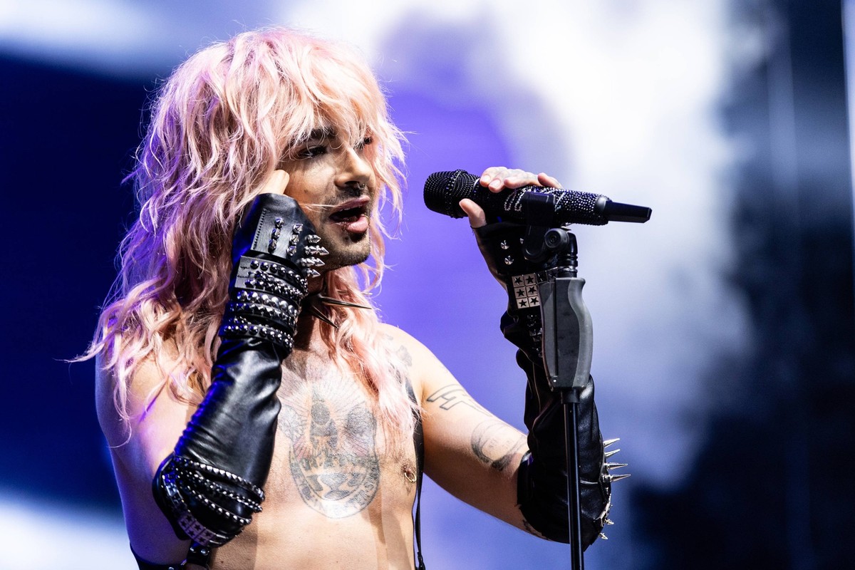 CSD 2024 2. Tag, B�hne am Heumarkt, K�ln 20.07.2024 Bill Kaulitz am Heumarkt in K�ln, Tokio Hotel. CSD 2024 2. Tag, B�hne am Heumarkt, K�ln 20.07.2024 K�ln Heumarkt NRW Deutschland *** CSD 2024 2 day, ...