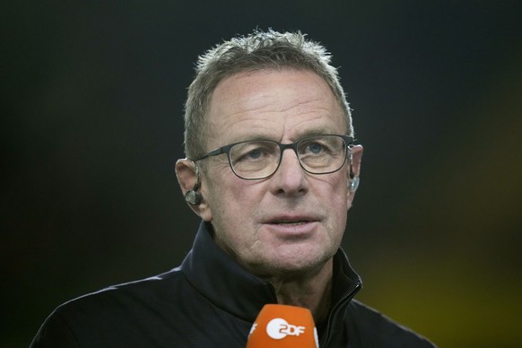 Austria&#039;s coach Ralf Rangnick speaks with the media prior to the international friendly soccer match between Austria and Germany at the Ernst Happel stadium in Vienna, Austria, Tuesday, Nov. 21,  ...