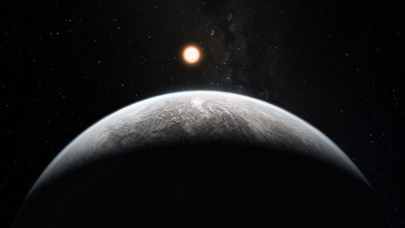 Eine Illustration einer Super-Erde außerhalb unseres Sonnensystems, wie sie die Nasa mit Tess finden möchte