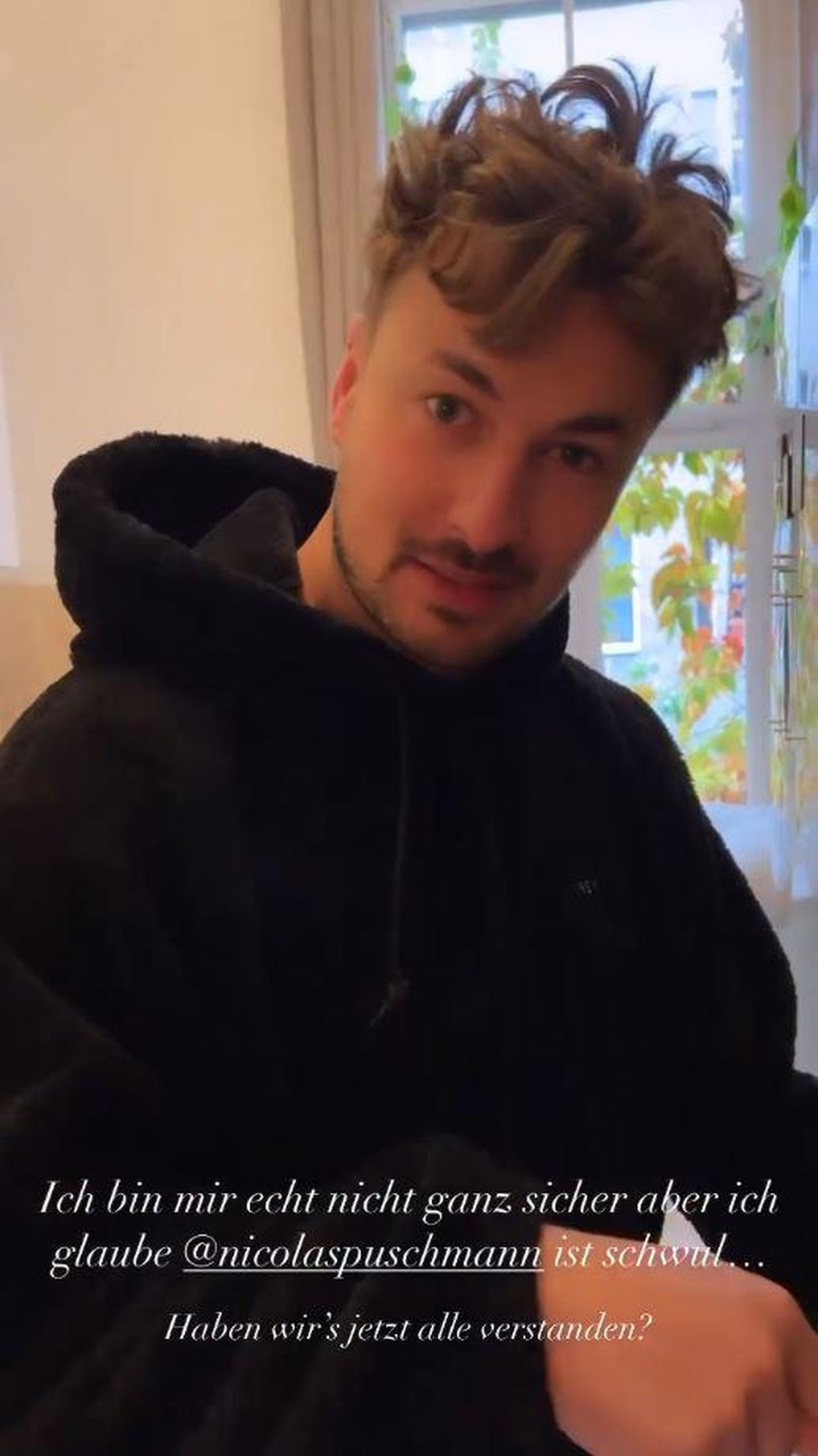 Nicolas Puschmann rechtfertigte sich.