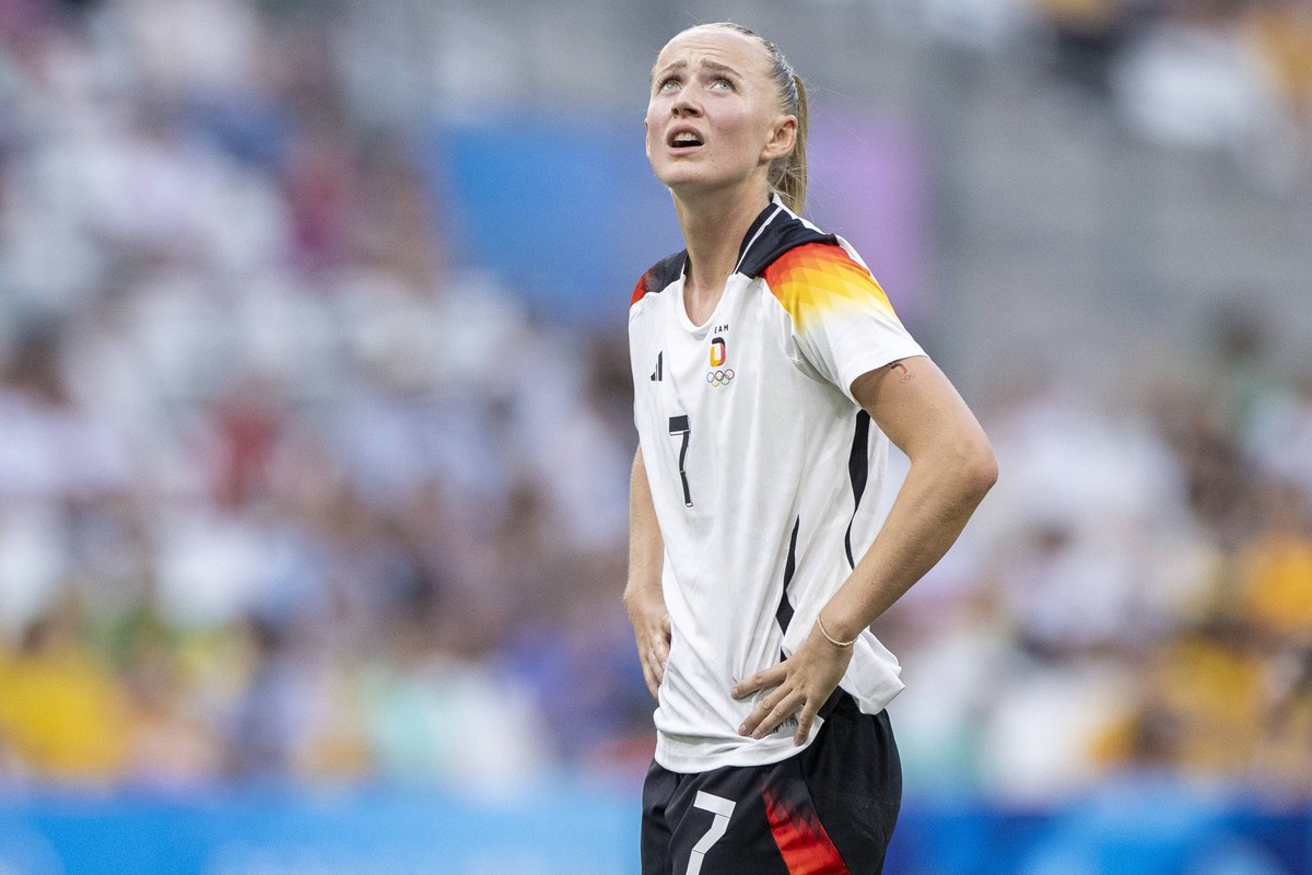 FRA, Paris, Olympischen Spiele Paris 2024, 25.07.2024, Fussball, Frauen, Deutschland vs Australien, in Marseille, im Stade Velodrome, Lea Sch