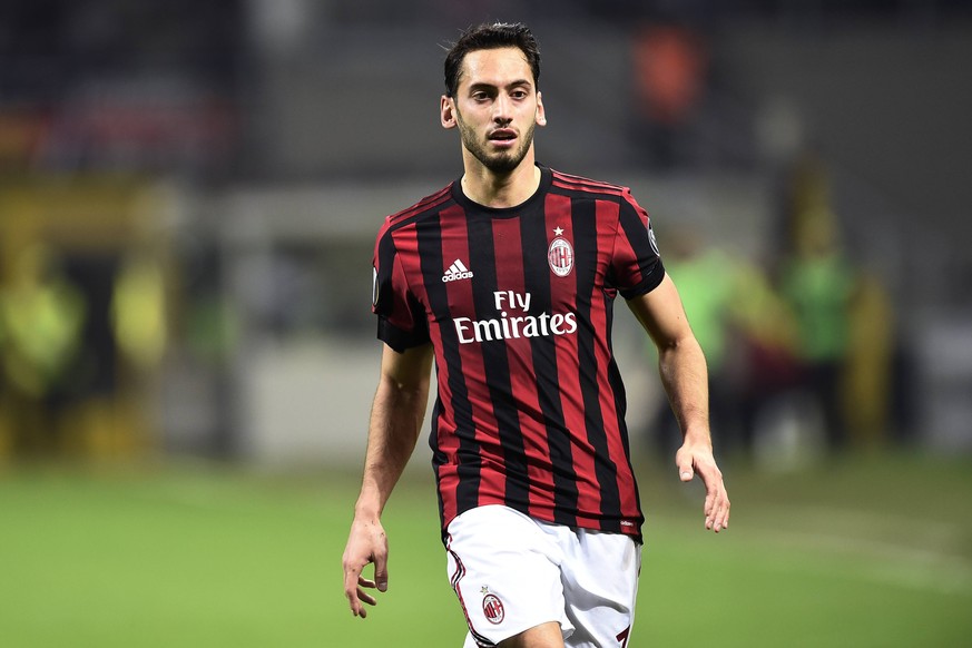 Db Milano 08/03/2018 - Europa League / Milan-Arsenal / foto Daniele Buffa/Image nella foto: Hakan Calhanoglu PUBLICATIONxNOTxINxITA