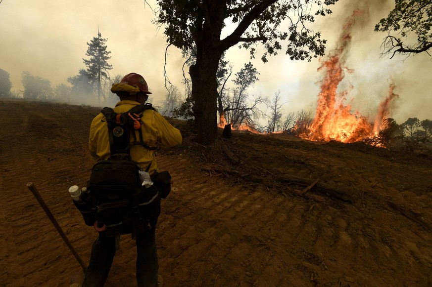 Im Juli gab es ein großes Feuer in der Nähe des Yosemite-Nationalparks in Kalifornien.