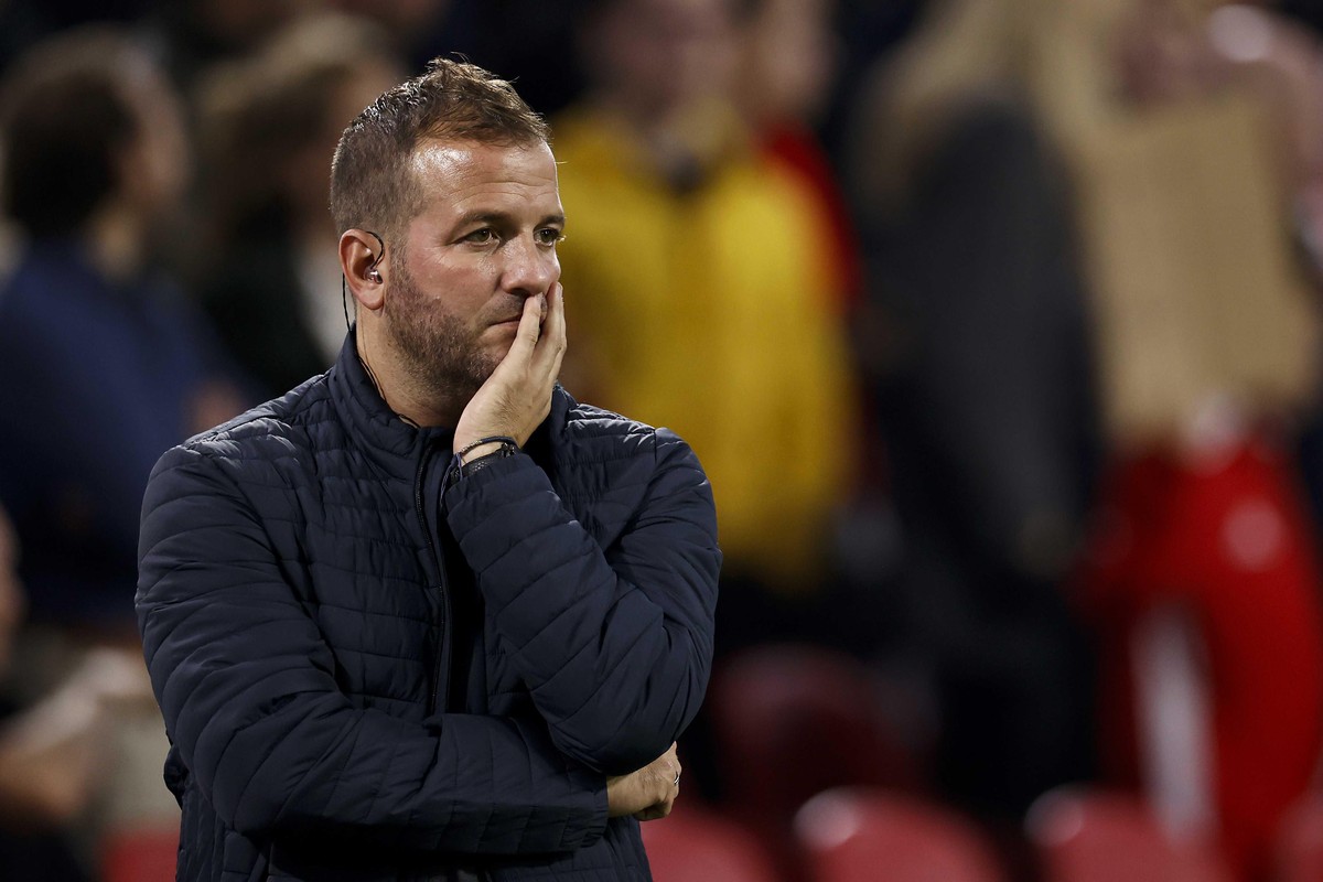 2021-10-19 20:42:09 AMSTERDAM - Rafael van der Vaart während des UEFA Champions League-Spiels zwischen Ajax Amsterdam und Borussia Dortmund in der Johan Cruijff ArenA am 19. Oktober 2021 in Amsterdam, ...