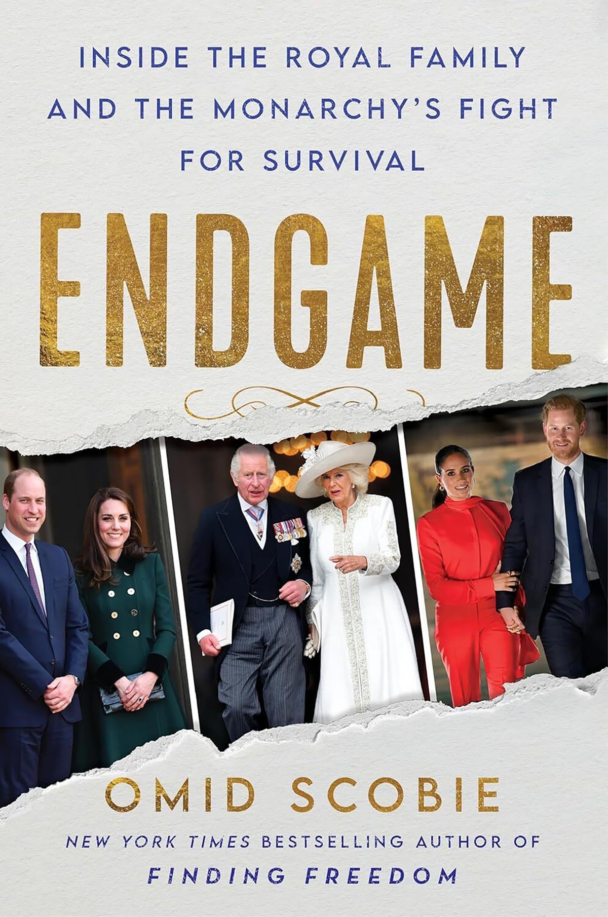 HANDOUT - 29.11.2023, ---: Cover des Buches «Endgame» von Autor Omid Scobie (undatiert). (zu dpa &quot;Experte: Neues Royals-Buch vertieft Kluft zwischen Harry und Charles&quot;) Foto: --/HarperCollin ...