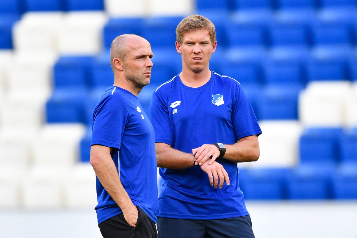 ARCHIV - 14.08.2017, Baden-W�rttemberg, Sinsheim: Fu�ball Champions League - Qualifikation, 1899 Hoffenheim - FC Liverpool, Training, in der Rhein-Neckar-Arena. Hoffenheims damaliger Trainer Julian Na ...