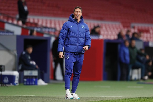 Fernando Torres Atletico, 1 maart 2023 - Voetbal / Voetbal: UEFA Youth League Ronde van 16 wedstrijd tussen Club Atletico de Madrid 4-1 KRC Genk in het Estadio Metropolitano in Madrid, Spanje. Noxderdexp ...