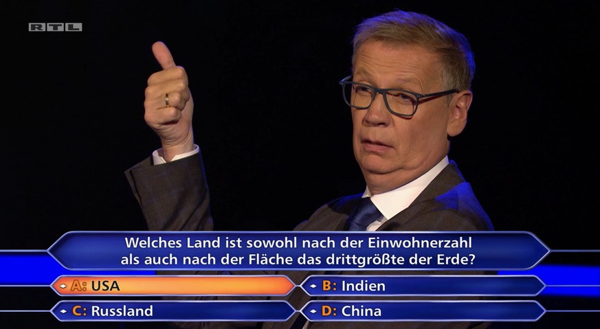 Günther Jauch hatte gute Laune bei "Wer wird Millionär".