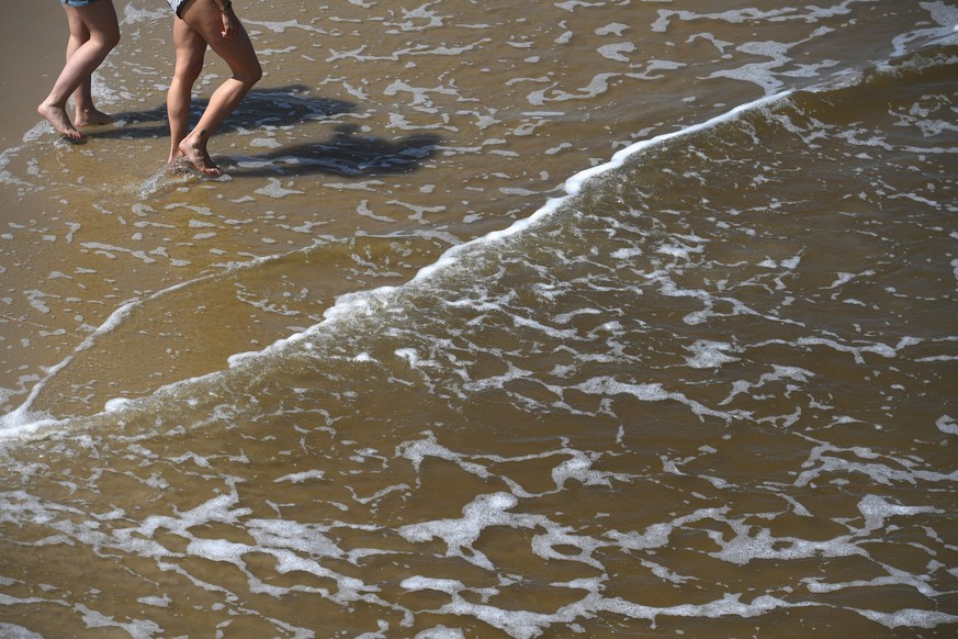 ARCHIV - In der Ostsee wurden auch in diesem Sommer bereits Vibrionen nachgewiesen. (zu dpa: «Bakterien im Wasser: Wie gefährlich sind Vibrionen?») Foto: Stefan Sauer/dpa/dpa-tmn - Honorarfrei nur für ...