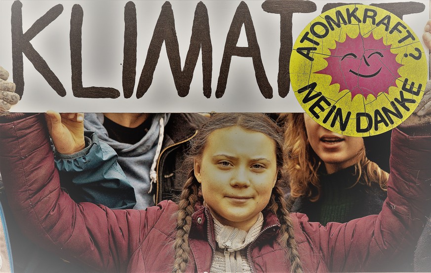 March 29, 2019 - Berlin, Germany - Swedish environmental activists GRETA THUNBERG attends the Fridays for Future climate demonstration in Berlin. Some 22,000 people, many of them are striking high sch ...