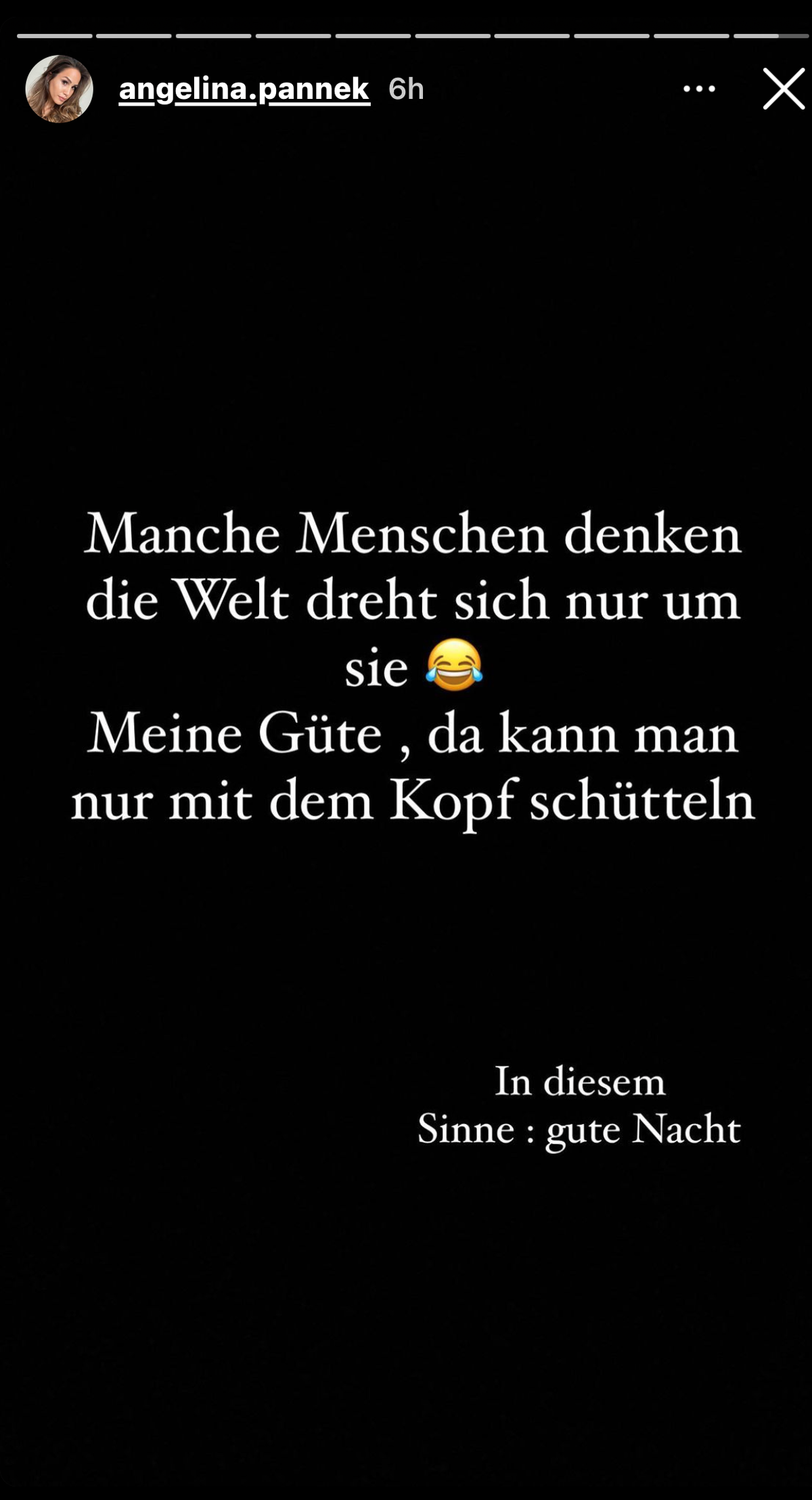 Meint Angelina Pannek Amira Pocher mit diesem Post?