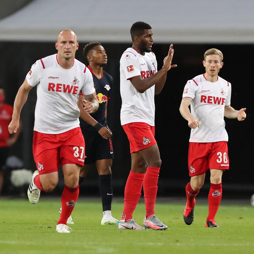 Tor Jubel zum 3:2 durch Anthony Modeste 
Sport: Fussball: 1. Bundesliga: Saison 19/20: 01.06.2020
29. Spieltag: 
1.FC K