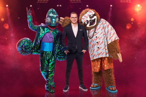 Titel: The Masked Singer;
Staffel: 2;
Person: Das Chamäleon; Matthias Opdenhövel;Das Faultier;
Copyright: ProSieben/Jens Hartmann;
Fotograf: Jens Hartmann;
Bildredakteur: Jürgen Morgenroth;
Date ...