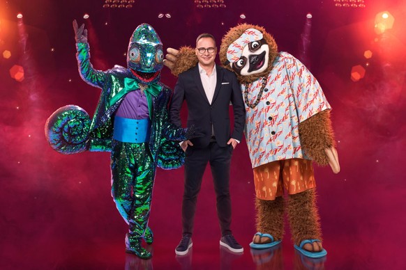 Titel: The Masked Singer; 
Staffel: 2; 
Person: Das Chamäleon; Matthias Opdenhövel;Das Faultier; 
Copyright: ProSieben/Jens Hartmann; 
Fotograf: Jens Hartmann; 
Bildredakteur: Jürgen Morgenroth; 
Date ...