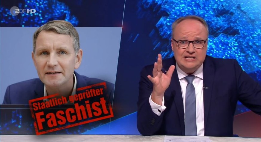 Bernd.. äh Björn Höcke war Zielscheibe von Kritik in der "Heute-Show" im ZDF von Moderator Oliver Welke.