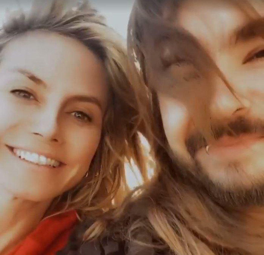 Heidi Klum und Tom Kaulitz posieren zusammen