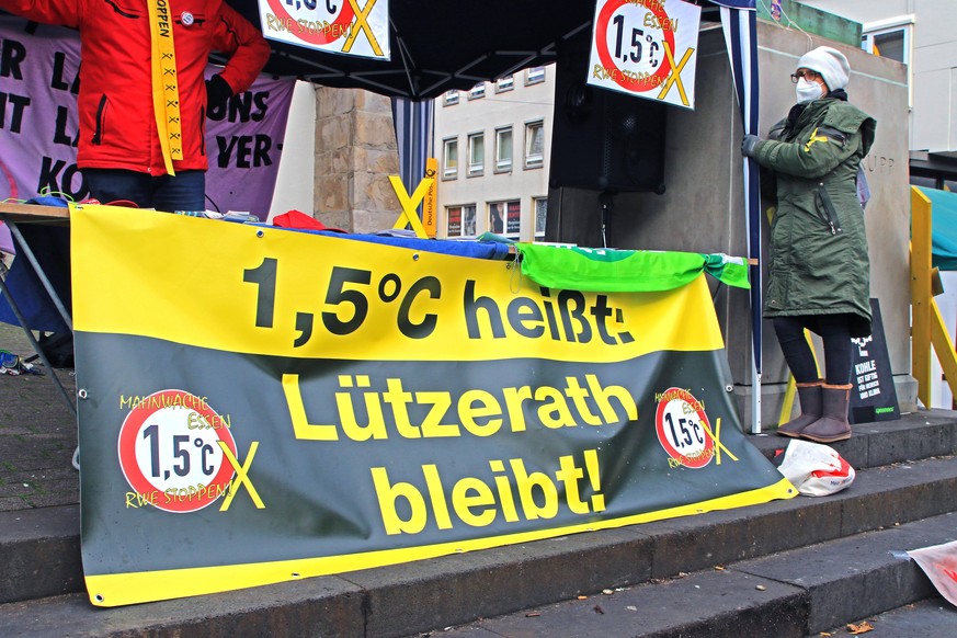 Demonstration gegen Braunkohleabbau und f