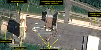 Nordkorea baut anscheinend seine Raketen-Startanlage ab