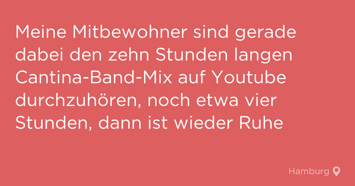 "Spielt den selben Song nochmal!"