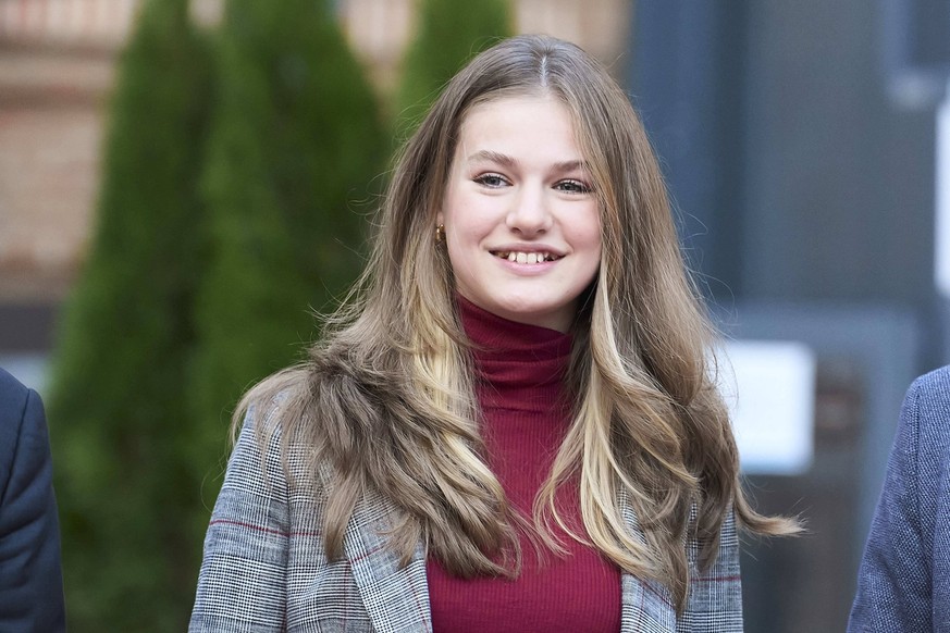 15-12-2022 Madrid Princess Leonor during a meeting with young volunteers and participants in Red Cross programs at the Spanish Red Cross office in Madrid. No Spain PUBLICATIONxINxGERxSUIxAUTxONLY Copy ...