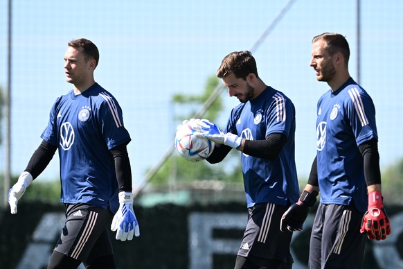 Manuel Neuer, Kevin Trapp und Oliver Baumann bilden das Torwart-Trio des DFB für die anstehenden Nations-League-Spiele.