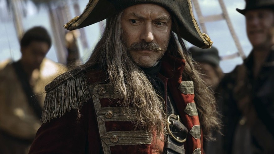 Jude Law spielt Captain Hook in der neuen "Peter Pan"-Verfilmung.