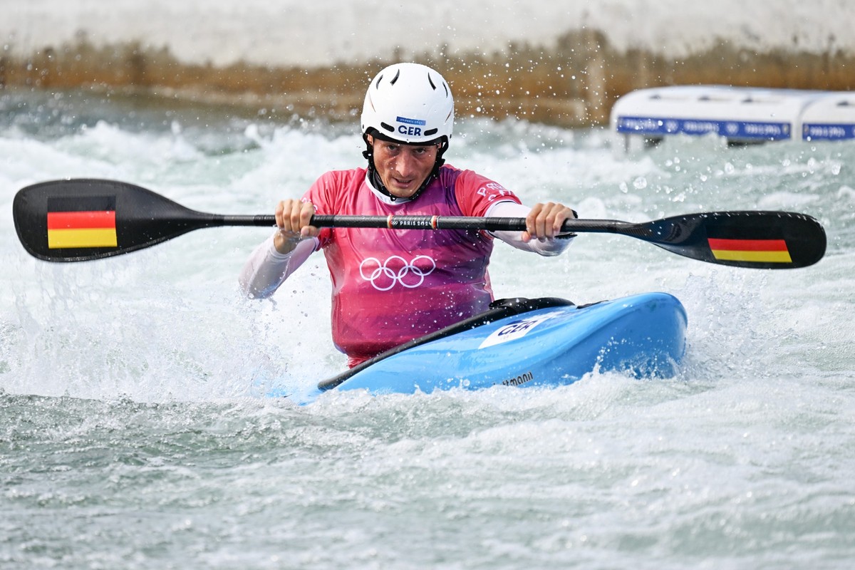 04.08.2024, Frankreich, Vaires-Sur-Marne: Olympia, Paris 2024, Kanu/Slalom, Kajak Cross, Herren, Vorl